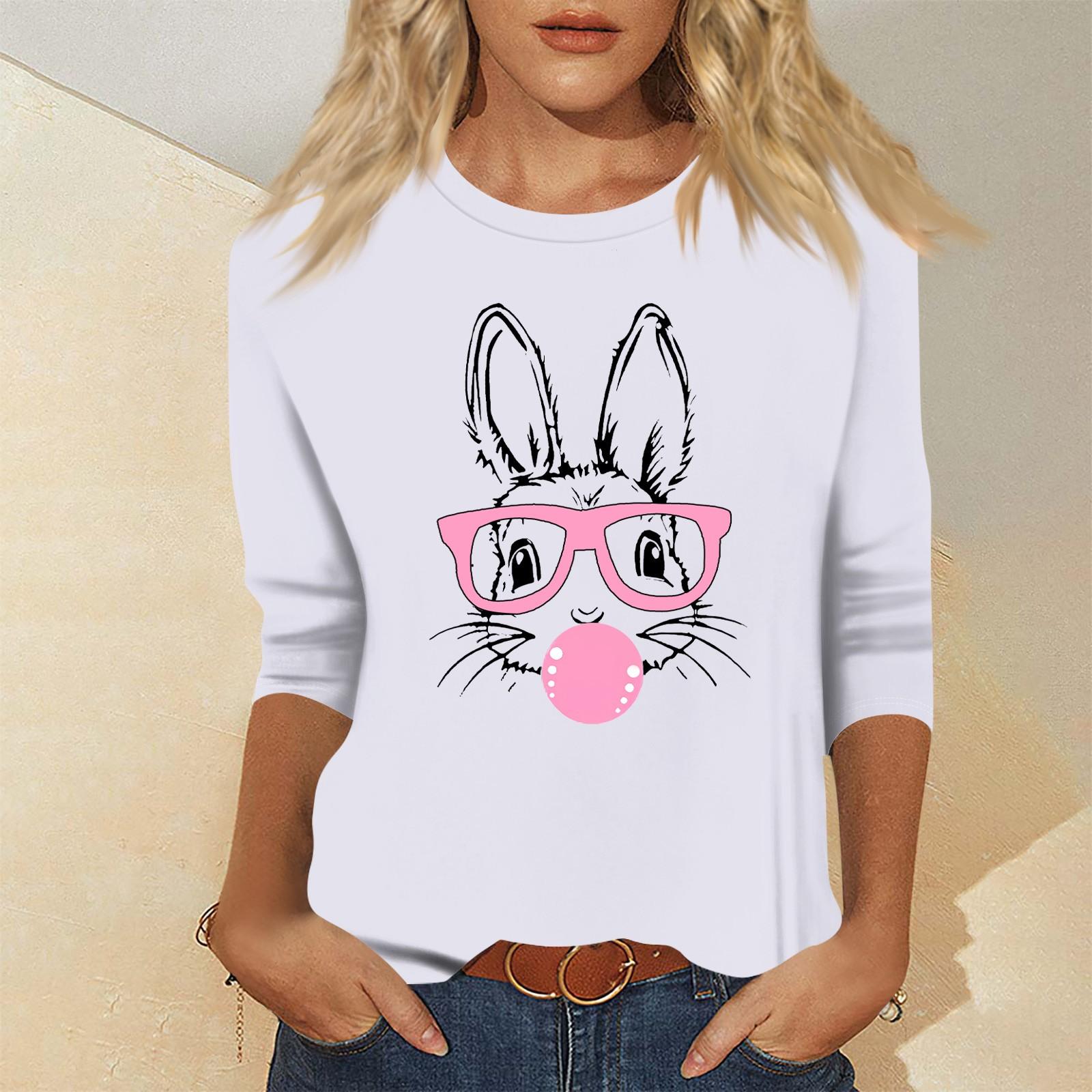 

Жіночий модний повсякденний пуловер із сімома рукавами на День Святого Валентина XL білий