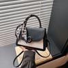 Fashion Splicing Contrasting Color Small Square Bag New Simple Personalized Handbag Trendy Versatile Shoulder Messenger Bag