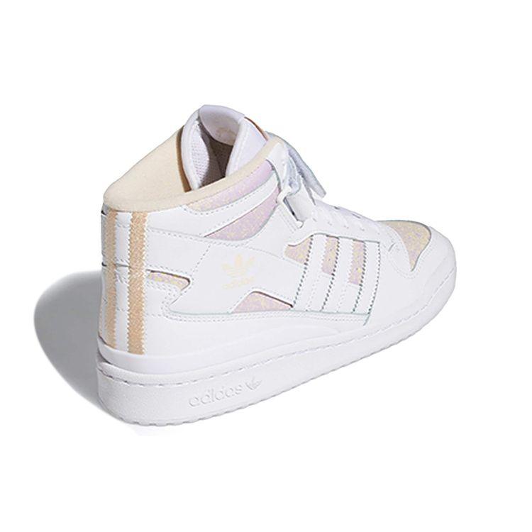Adidas  Forum Mid Summery 80s Women Sneakers White Cloud-White Bliss-Orange HP3013