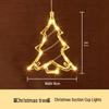 LED Christmas Decorative Lights: Snowman, Tree, Bells, Star, Window Suction Cup Holiday Set