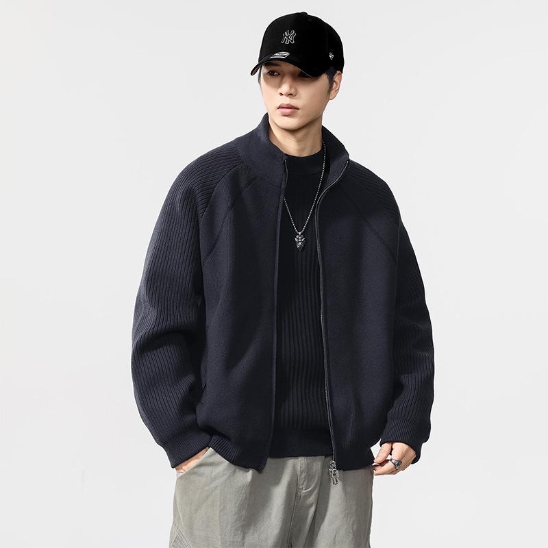 

Men s 2025 Lightweight Knit Winter Jacket Sweater Coat XL suitable for 130-150 jin