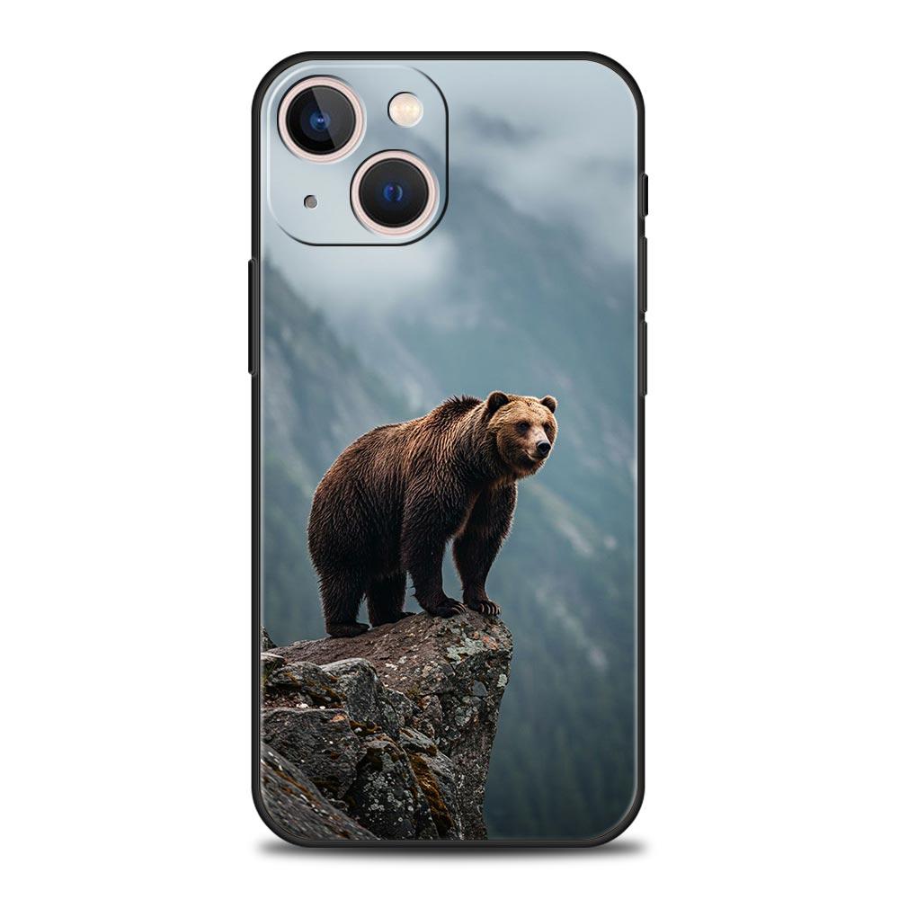 Handyhülle Für iPhone 17 16e 15 14 13 12 11 Pro Max SE 7 8 Plus Hülle iPhone 16 Weiche TPU Hülle Cartoon Tier Bär Fuchs Eichhörnchen