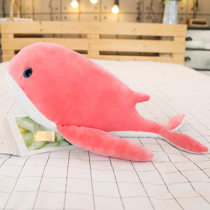 Cute Dream Giant size big Whale Plush Toy Whale Stuffed Doll Soft Short Plush Sleeping Pillow Xmas Gift For Kid Children