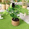 Mini Potted Plant Cute Collectible Plastic Doll House Orange Tree Model