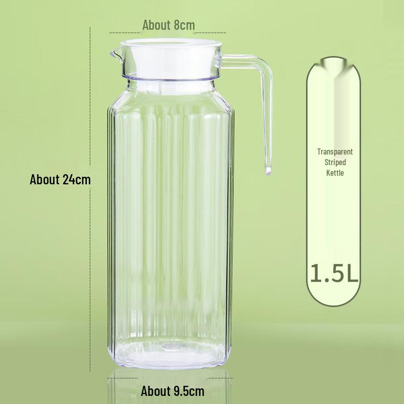 PC Acrylic Striped Hot/Cold Beverage Pitcher