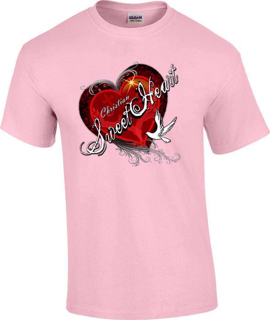 Christian Sweetheart White Dove Religious T-Shirt XXXXL