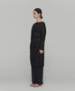 Amomento Sheer Cotton Drawstring Top_Black