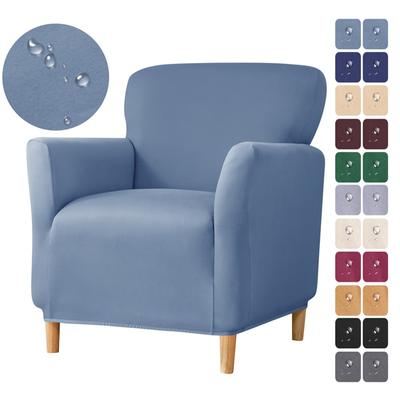Solid Color Tub Chair Cover For Living Room Spandex Club Armchair Slipcovers Elastic Single Sofa Covers Home Bar Counter Hotel