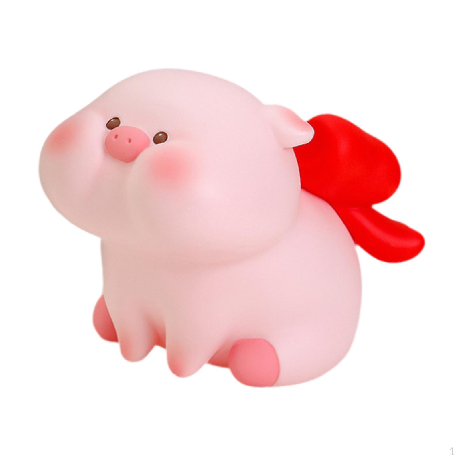 

Очаровательная копилка для декора дома и офиса Medium Squinting Pig