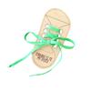  Smooth Wooden Threading Lacing Shoe Toy with Colorful Laces Shoe Lace Practice Board for Children Safe and Fun Learning