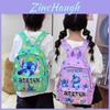 Mochila Infantil Lilo Stitch Com Nylon Durável Para Uso Escolar E Design de Desenho Animado