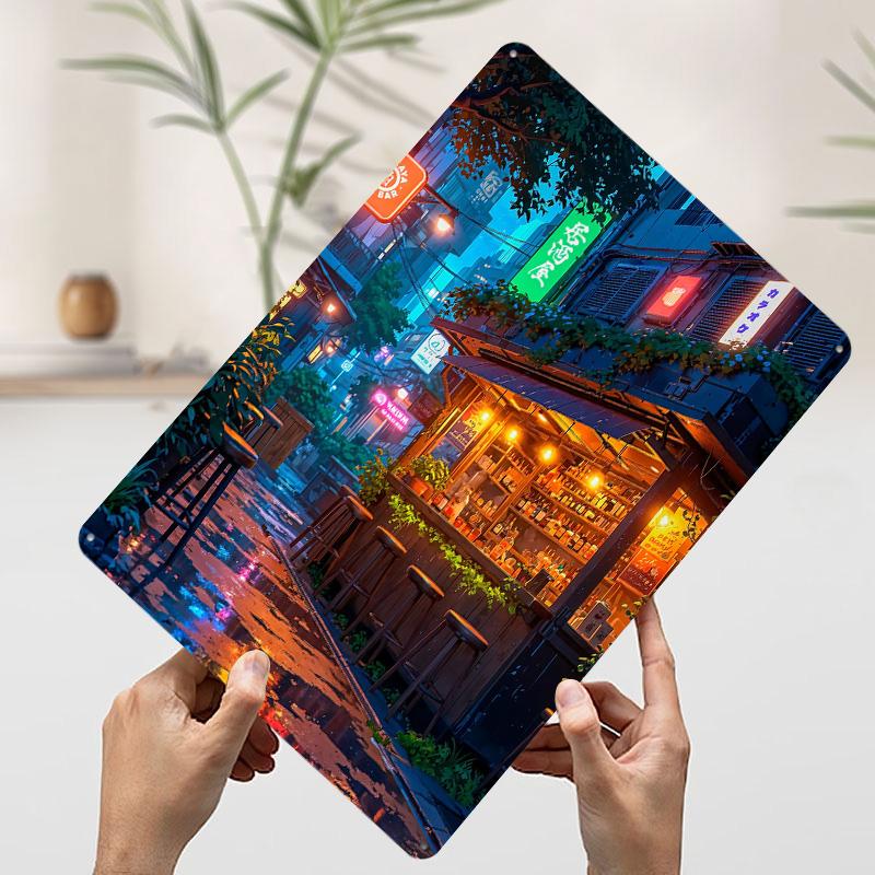 The Izakaya Printed Poster Customized Wall Art Retro Vintage Metal Tin Signs for Home Gaming Room Decoration Aesthetic House