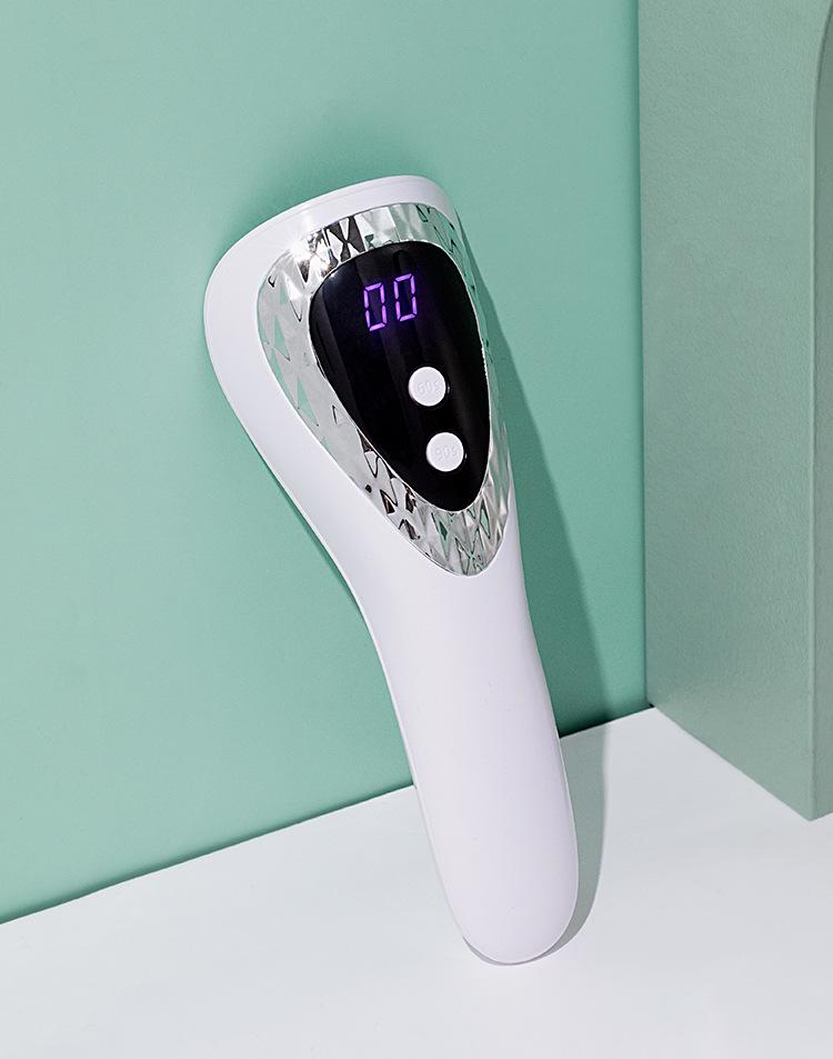 Portable Wireless Nail Art Dryer - Quick Dry, No Black Hands, Handheld Phototherapy Lamp, Japanese Display.