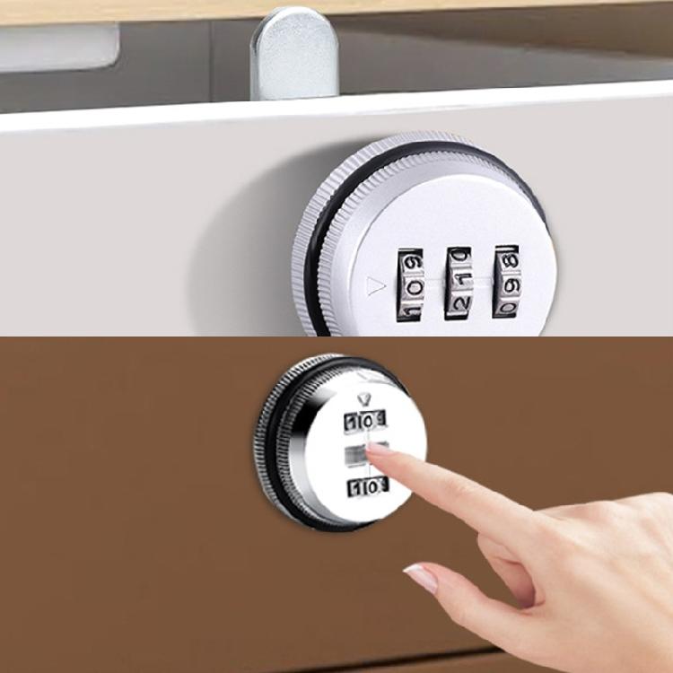 2pcs Elegant 3 Digit Code Cams Lock for Mailbox and Cabinet Sturdy Without Key Zinc Alloy Materials Home Accessory
