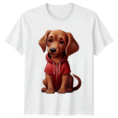 Dog In Hoodie Dogs Animals Unisexs TShirt Unisexs Tee Graphic Unisex Top a