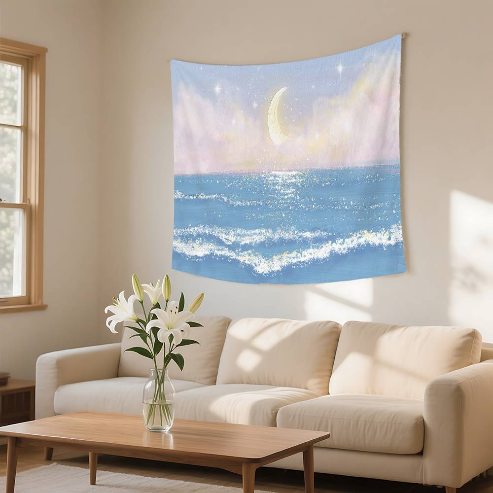 Landscape Oil Painting Tapestry Wall Hanging Tapestry Art Deco Blanket Curtain Hanging At Home Bedroom Living Room Decor