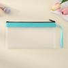 Korean Style TPU Pencil Case - Large Capacity Frosted Zipper Bag for Students