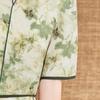 Paster Summer Floral Print A-line Chiffon Mother's Dress