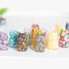 Resin Crystal Cat Figurine With Handmade Resin Art For Home Decor And Gift Giving