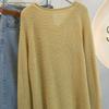 Sweater for Women Autumn Winter Thickened  Warm Knitted Stretchy Long Sleeve Oversize V-neck Tops