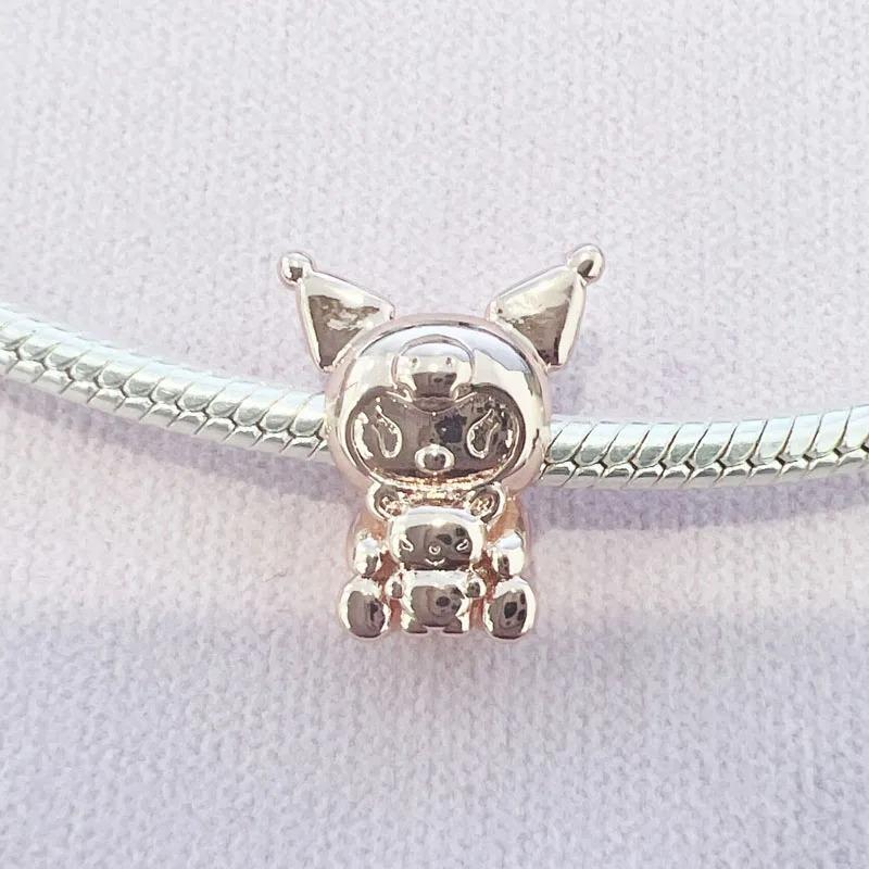925 Silver,Cartoon Cute Cat,Dog Bead Pendant,Suitable for Original Bracelet DIY Accessories,Exquisite Jewelry