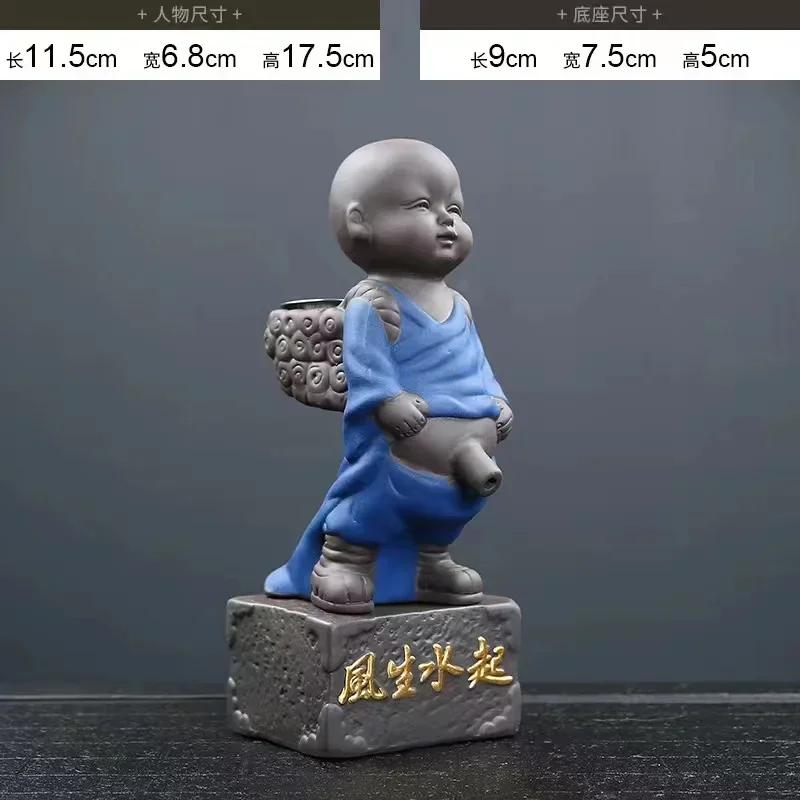 Argilă Violetă Măicuță Mică Animal de Companie pentru Ceai Băiat Urinar Norocos Animal de Companie pentru Ceai Filtru Ceramică Strecurătoare de Ceai Accesorii Ustensile de Ceai