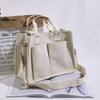 Women'S Tote Bag Casual Canvas Large Capacity Shopping Female Crossbody Schoolbags Solid Shoulder Shopper Bags For Women Handbag