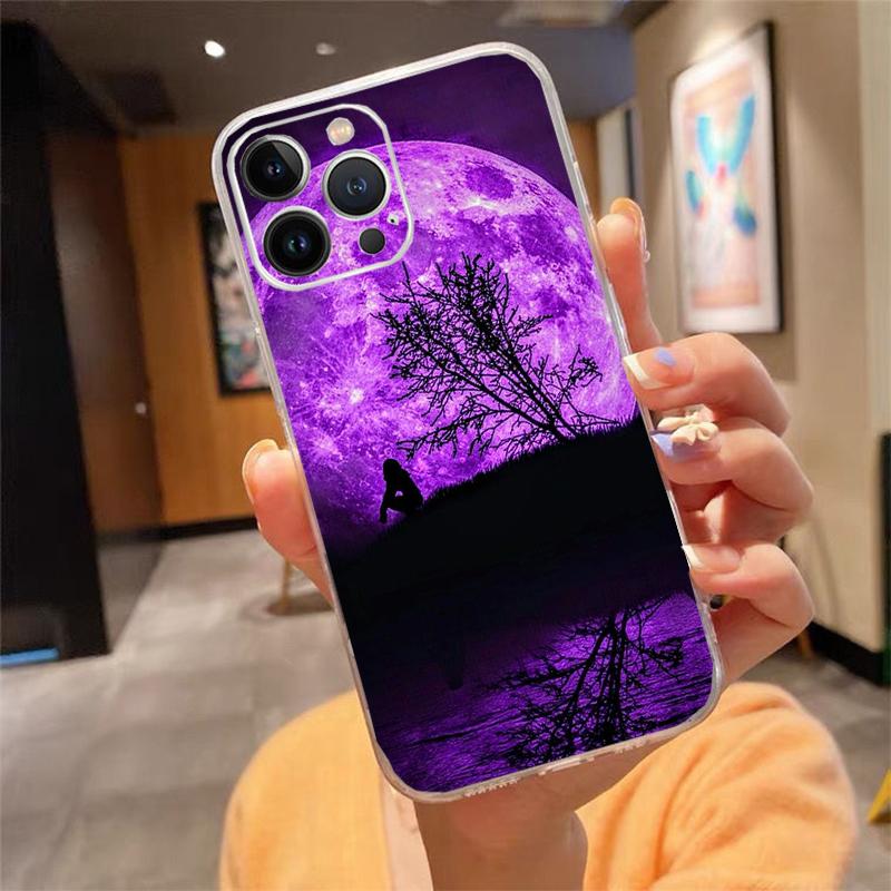

Phone Case For iphone 17ProMax Air 16 15 14 13 Pro Max 15 16 Pro 15Plus Aesthetic Purple iphone 13