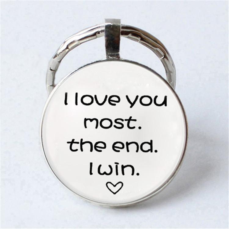 Keychain Accessories Pendant Floral Thanksgiving Text Good Friends Retro Personalized Keychain Gift Pendant