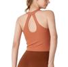 Yoga Vest Sports Hollowed Out Beautiful Back Fitness Inner Cover with Chest Pad French Rib Can Be Worn Outside Running Close To the Body
