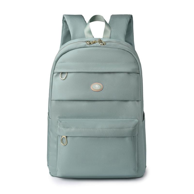 Рюкзак из ткани Оксфорд Летний Новый Модный Простой Рюкзак Большой Вместимости Тренд Многофункциональная Дорожная Сумка зелёный