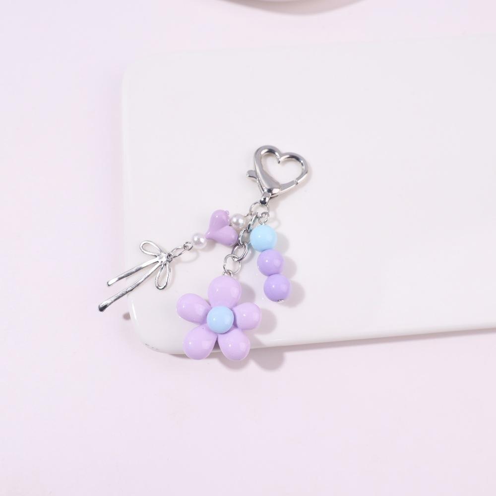 Creativity Beaded Design Flower Pendant Bag Charm Backpack Hanging Piece Cute Accessories Gift A634 Bag Charm