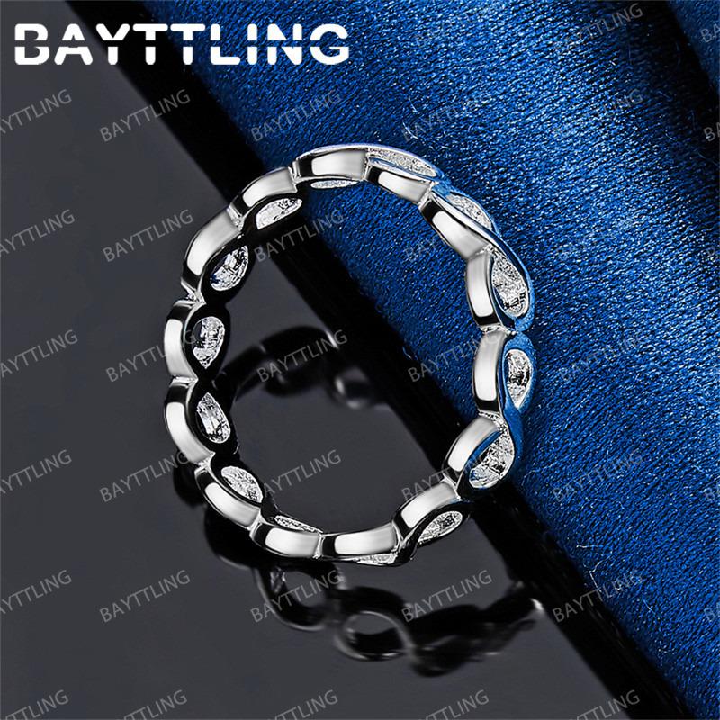 Charming 925 Sterling Silver Infinity Symbol Ring for Women Fashionable Wedding Party Gift Jewelry