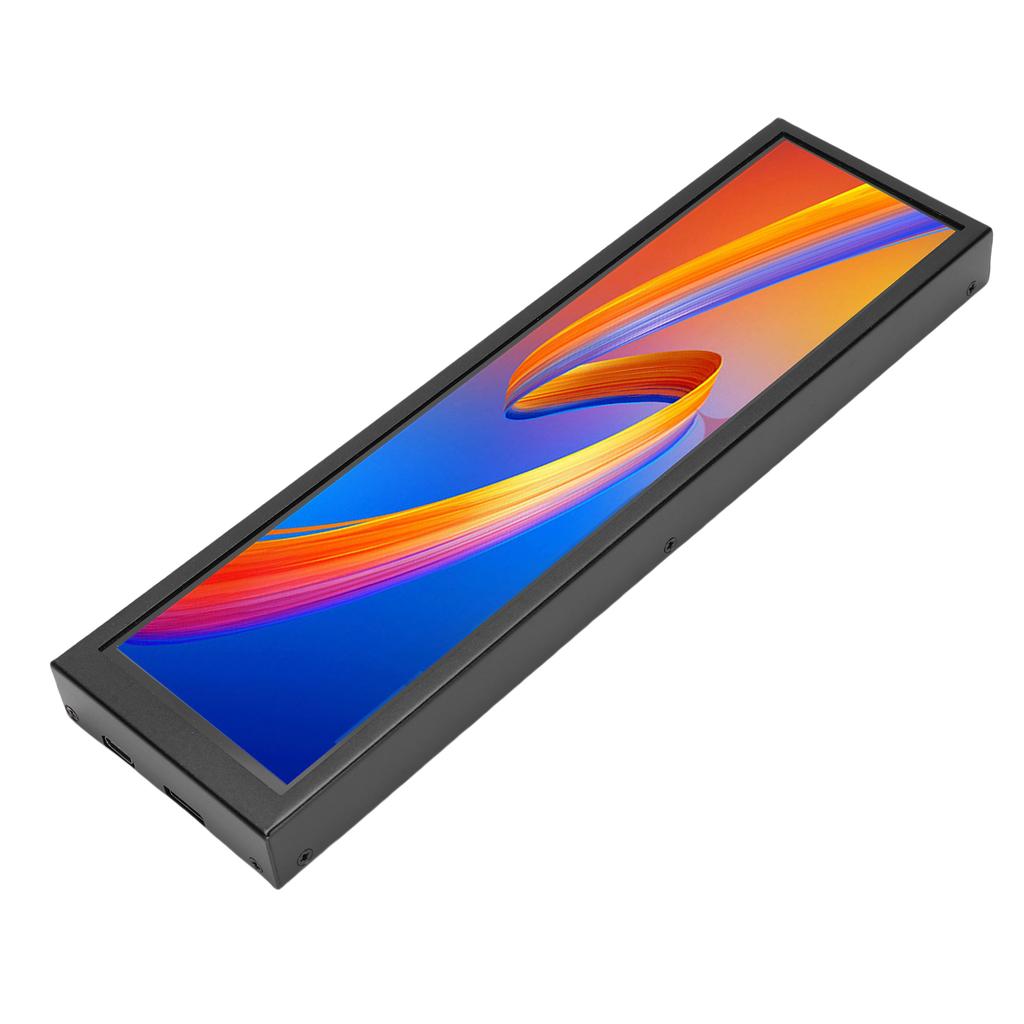 8,8 tommer PC-temperaturvisning 1920x480 Datatempvisning 178 graders bred visningsvinkel Dynamisk temastøtte Kapasitiv