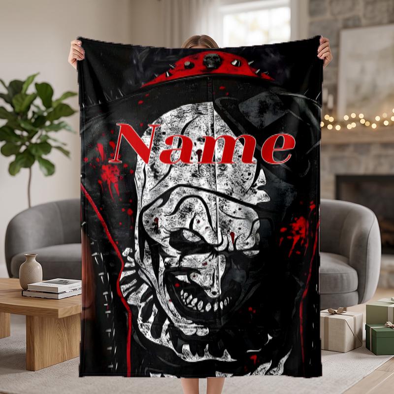 Art the Clown Custom Flannel Blankets Soft Warm Cozy Throws for Home Decor Holiday Gifts