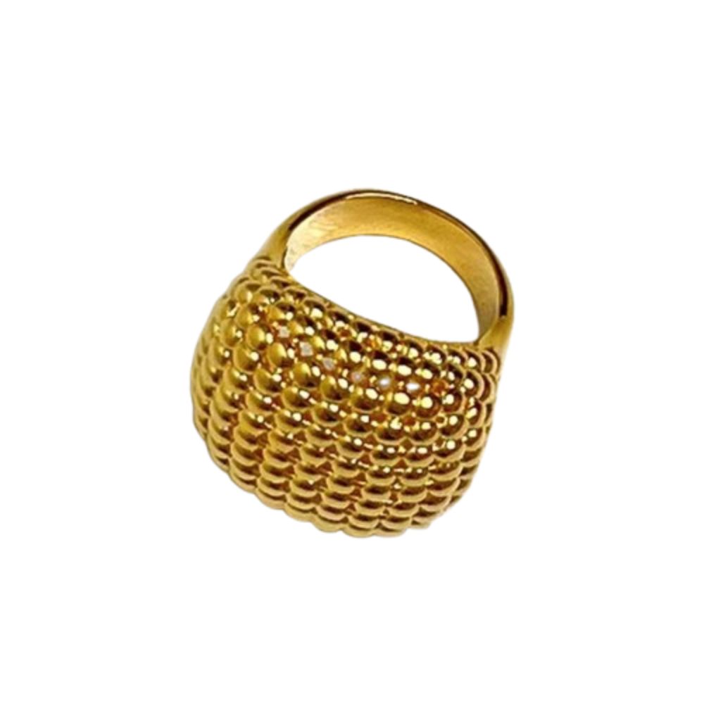 Vintage Open Cuff Bracelet Wrist Jewelry Fashion Luxury Ring Hollowed-out Round Bead Bracelet  Gift