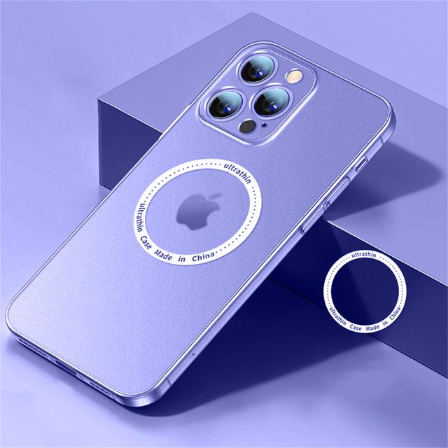 Ultrathin Matte Clear For Magsafe Magnetic Wireless Charge Case For Iphone 14 13 12 Pro Plus Max Shockproof Pc Cooling Cover