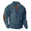 Men's Corduroy Stand Collar Long Sleeve Hoodie - Autumn/Winter Casual Outdoor Jacket