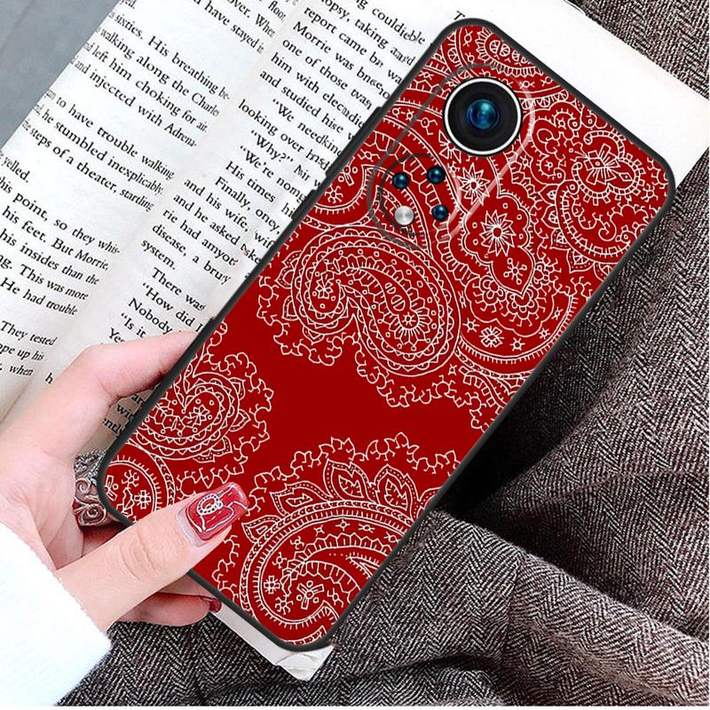 Red Bandana Paisley Case For Honor Magic 5 6 7 8 Pro Honor Win RT X9d X9c X9b X9a X8c X8b 50 70 90 400 200 Lite