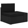 Day and Night - Day and Night Sectional Sofa Corner Left Armrest Black PE Rattan