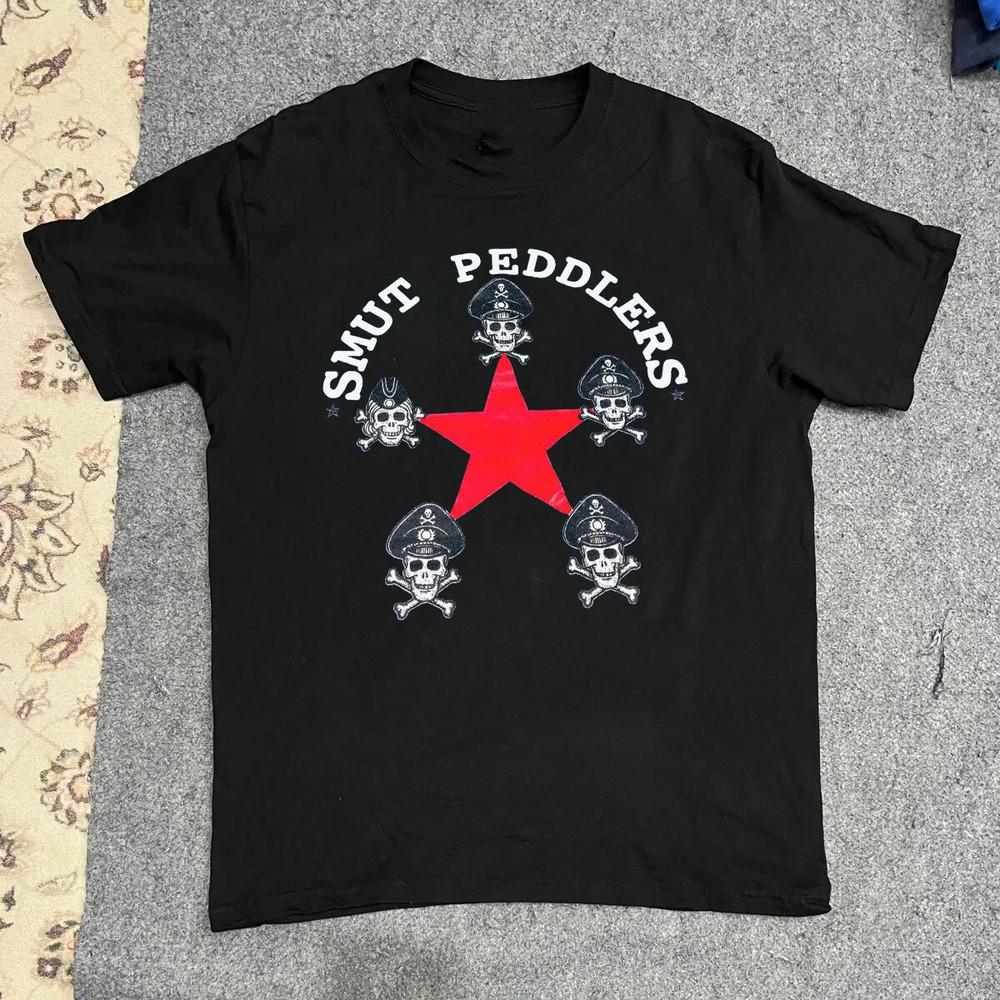 Smut Peddlers Band Star Skull Black  T Shirt Full Size S-5XL Unisex T-Shirt XXL