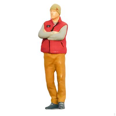 1/64 Männer Modell Harz bemalt Figur kleine Menschen für Fee Gärten DIY Szene Schule Projekt