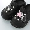 Detachable Star Pearl Sandal Chain Accessories DIY Metal Shoe Parts Fashion Elegant Look for Summer Shoes Custom Decor