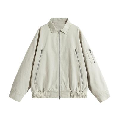 Reine Baumwolle Jacke Herren Neue Jacke Amerikanisch Gewaschen Alt Revers Herren Oberteile Frühling und Herbst Kleidung