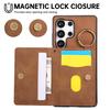 Crossbody Ring Holder Vertical Card Solt Wallet Leather Case For Samsung S26 Ultra S25 Plus S24 A26 A17 A07 long Lanyard Cover