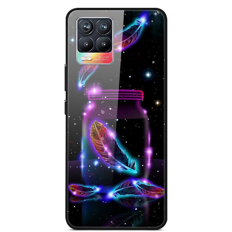 Glass Back Cover For Realme 8 Pro Case Tempered Glass Case For Realme 8 Pro 8i Realme 8 5G Phone Case Cover Realme8 5G Pro Funda