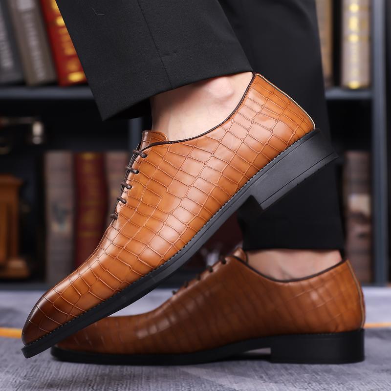 High Quality Men's Casual Business Formal Leather Shoes for Men High-end Oxfords Shoes Male Wedding Party Office Gentleman Shoes