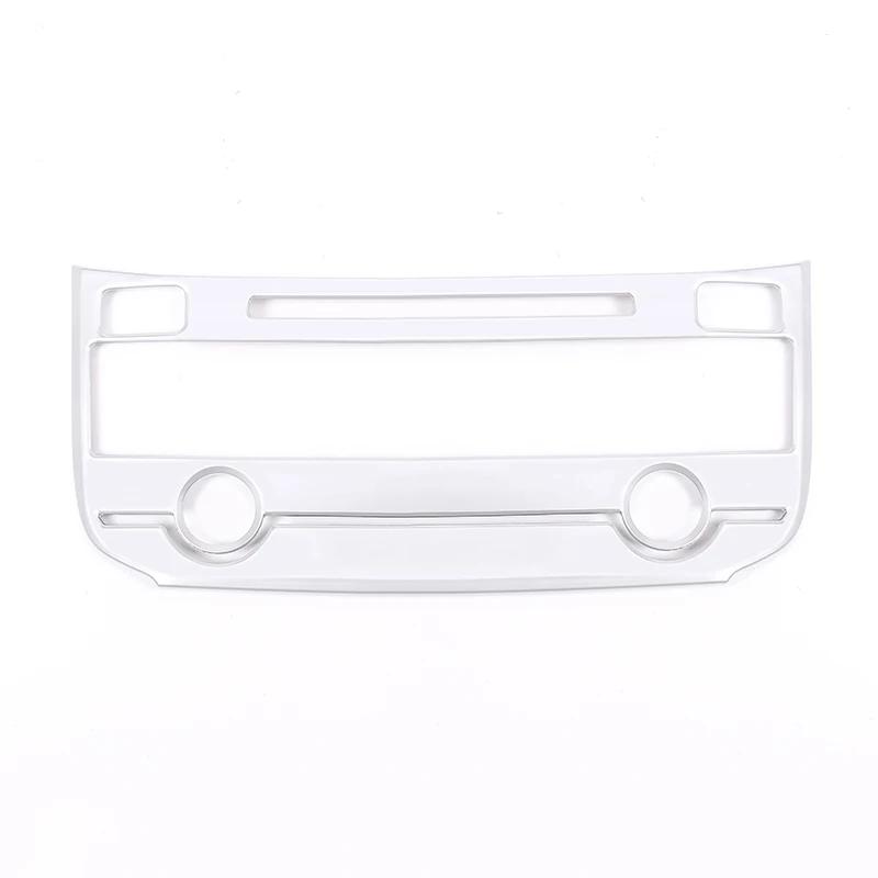 

For Jaguar XE XF XFL F-PACE F pace 2016 2017 2018 Car Carbon Fiber Air Conditioning Center Mode Button Frame Trim Accessories срібний