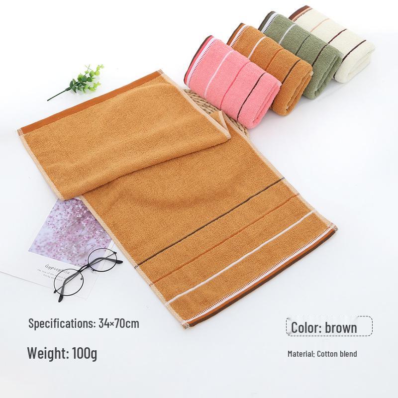 Embroidery Men's Face Towel - Soft & Thickened Cotton for Home Use, Customizable Gift