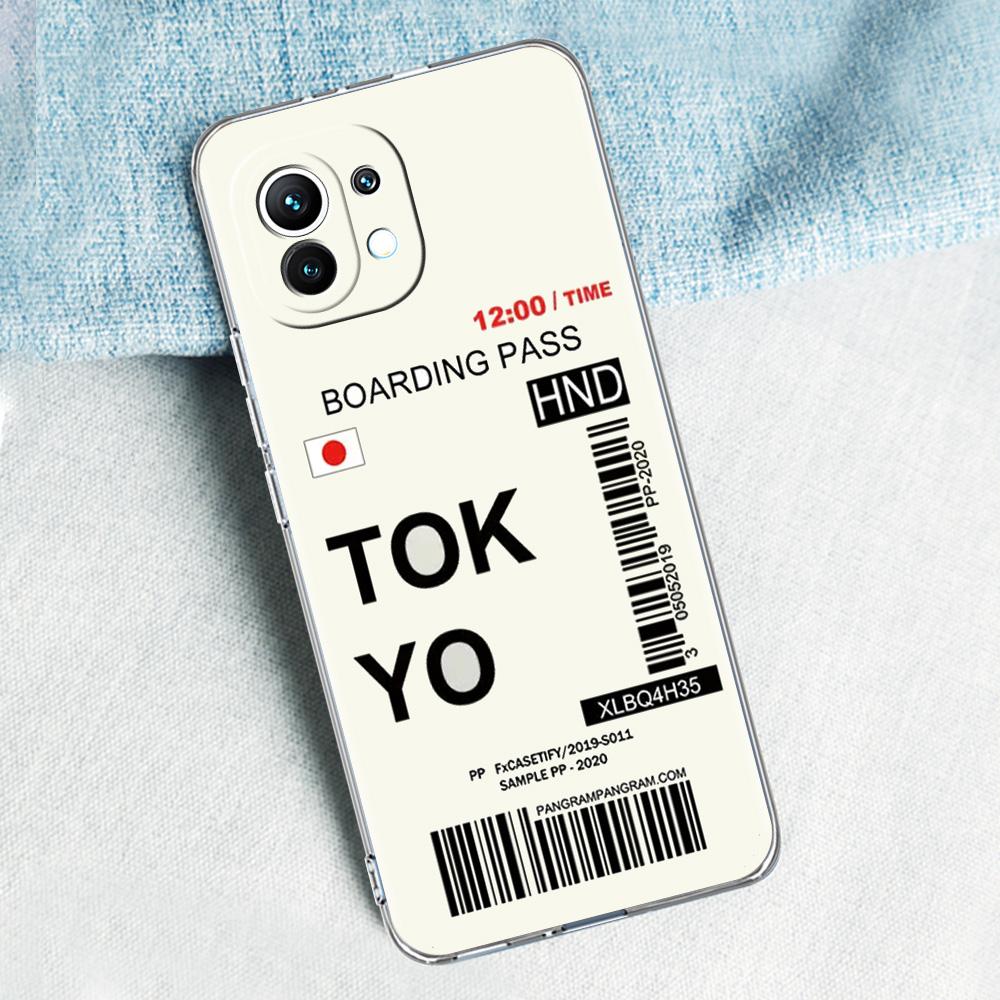 Case For Xiaomi Mi 15 14 13 12 11 Lite 15T 13T 12T Poco X7 X6 X5 Pro 5G X3 NFC F7 F6 F5 Cover World City Travel Ticket New York
